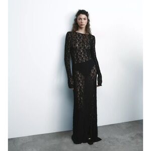 ZARA Lace Maxi Dress